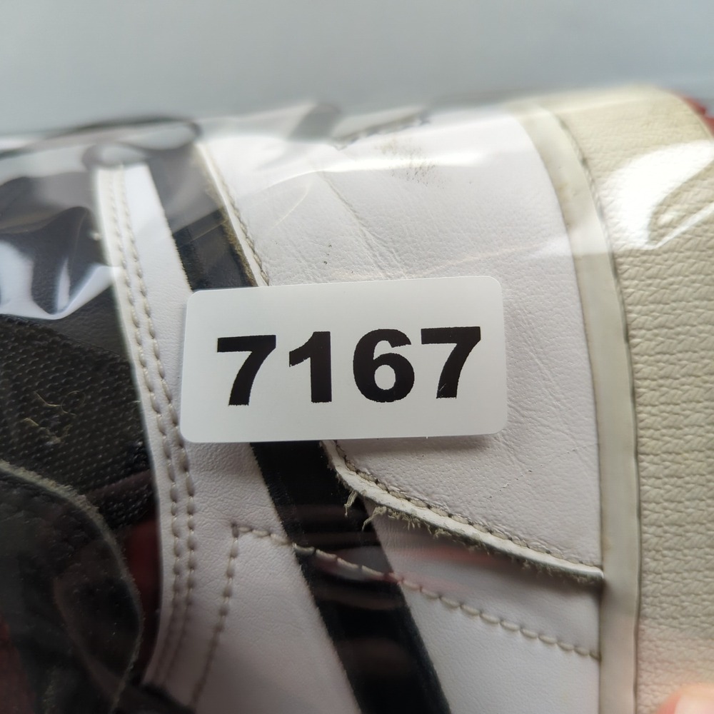 Nike‎ Air Jordan 1 High FlyEase Youth 7Y Basketball Sneakers Black White Red - Picture 8 of 8